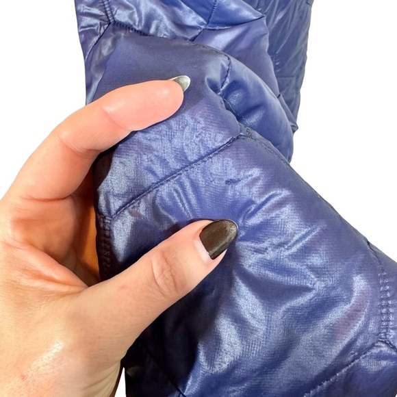 SCOTTeVEST Lola Nylon Quilted Puffer Jacket in Rhapsody Blue 16 Pockets Travel - Picture 11 of 13